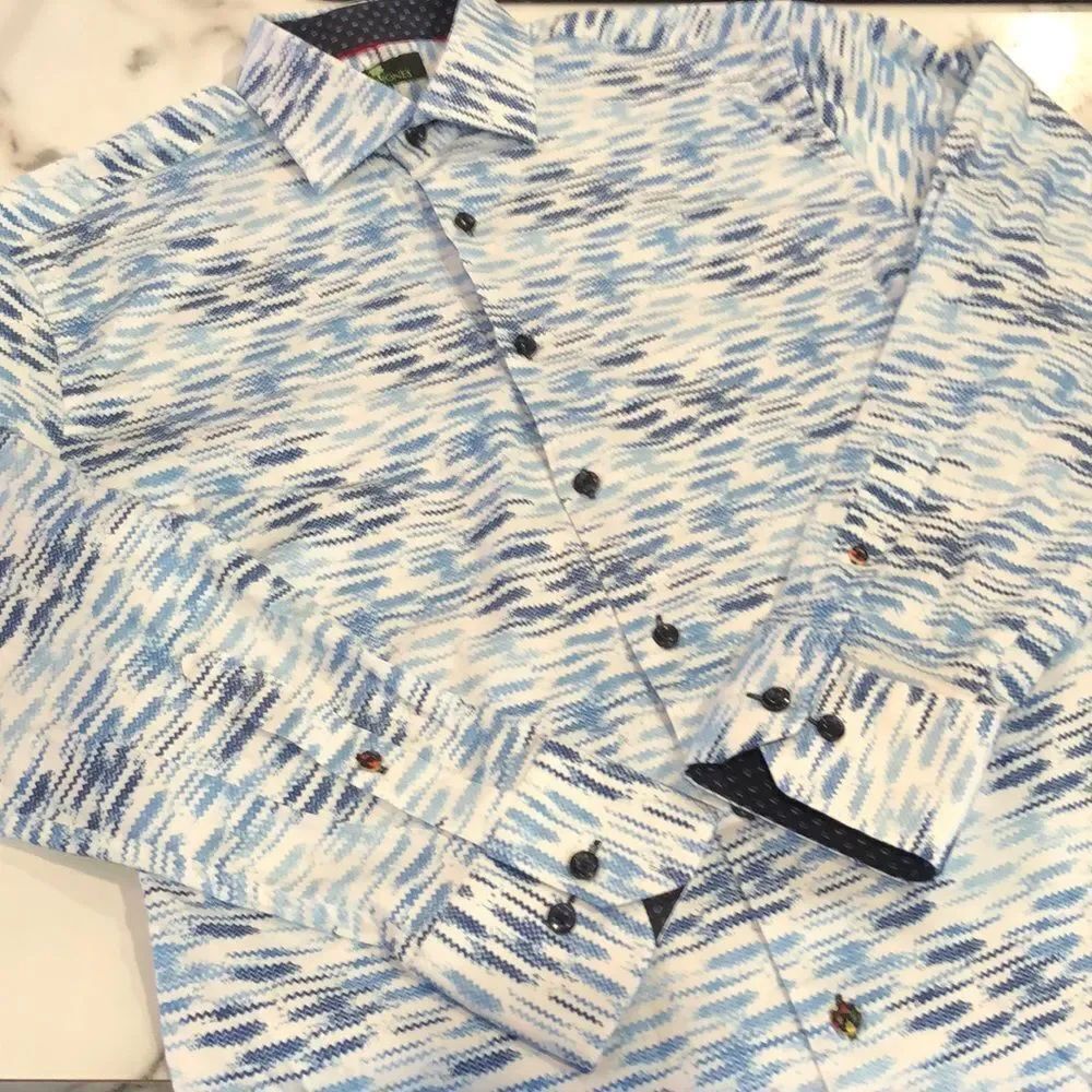 David Jones Boutique Designer Button Front Mens M